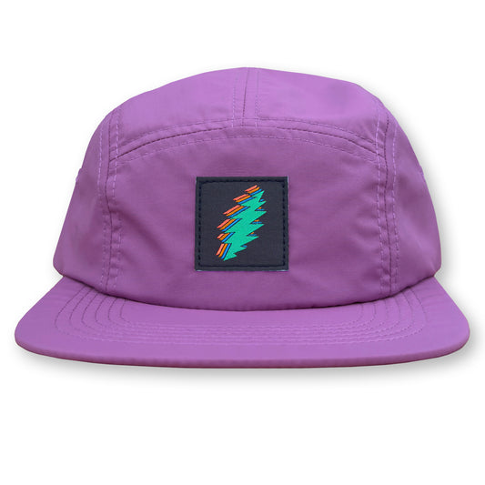 Bolt Five Panel Camp Hat / Barney Nylon with Northern Lights Bolt Patch