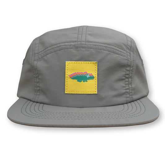 King Gizzard Gator Five Panel Camp Hat / Eeyore Nylon with Yellow Coolant Gator