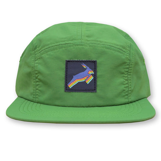 Antelope Five Panel Camp Hat / Dad's Lawn Nylon with Lite Brite Antelope Patch