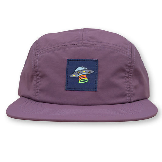 Better Than a UFO Five Panel Camp Hat / Ube Nylon with Cosmic UFO Patch