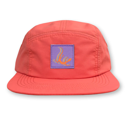 Lizard Five Panel Camp Hat / Life Jacket Nylon with Clemson Lizard Patch