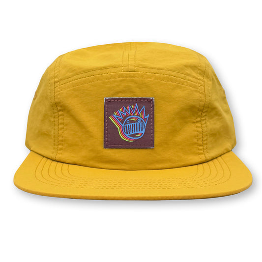 Ween Boognish Five Panel Camp Hat / Yarrow Nylon with Brown AF Boognish Patch